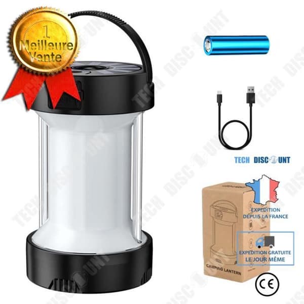 TD® Outdoor Camping Light Type-C Nödljus Multifunktionellt tält Solar Charging LED Starkt ljus Camping Light