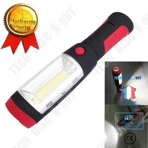 TD® Bärbar lampa 1 LED + COB ficklampa ficklampa campinglampa Mini Bärbar lampa för camping, vandring kompakt