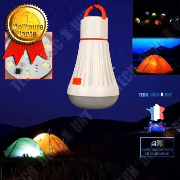 TD® utomhuscampinglampa med krok/ fiskelyktalampa/ LED-tältljus/ ren belysning och energibesparing
