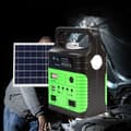 Miniatyrbild 3 av 4: TD® Solar Panel Generator System Kit 10W 6V + 3 glödlampor USB-laddare Telefon Outdoor Camping Green