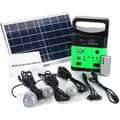 Miniatyrbild 1 av 4: TD® Solar Panel Generator System Kit 10W 6V + 3 glödlampor USB-laddare Telefon Outdoor Camping Green