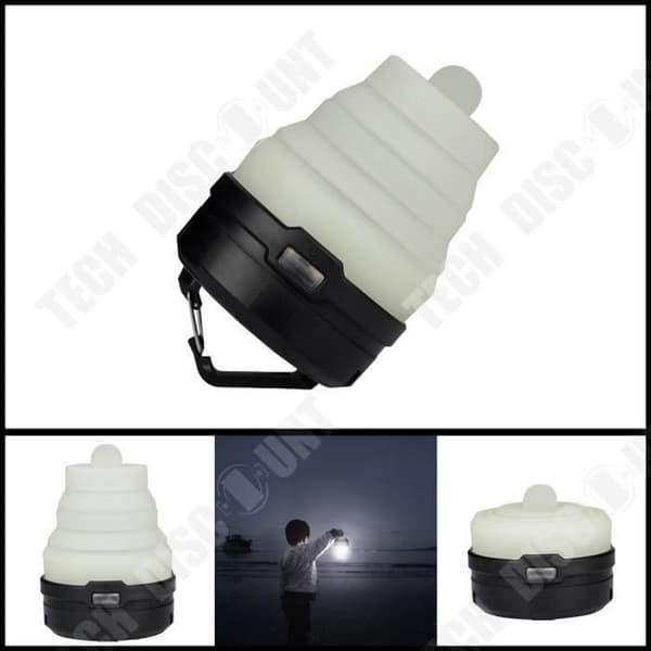 TD® Ny bärbar campinglykta LED Vandringsnattlampa Hopfällbar ficklampa Lampa för camping, resor, vandring