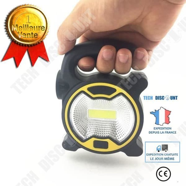 TD® Ficklampa Belysning Camp Fiske Vandring Ficklampa 18650 Batteridriven LED Handheld Nattlampa Gul