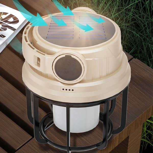 Campinglampa - TD® - 6-växlad dimning - Vattentät - Litiumbatteri - LED/COB