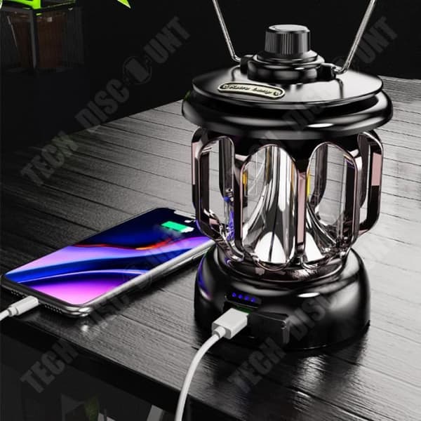 TD® Campinglampor Justerbara i oändlighet Lång batteritid Dubbel belysning gul och vit Campinglampa porta
