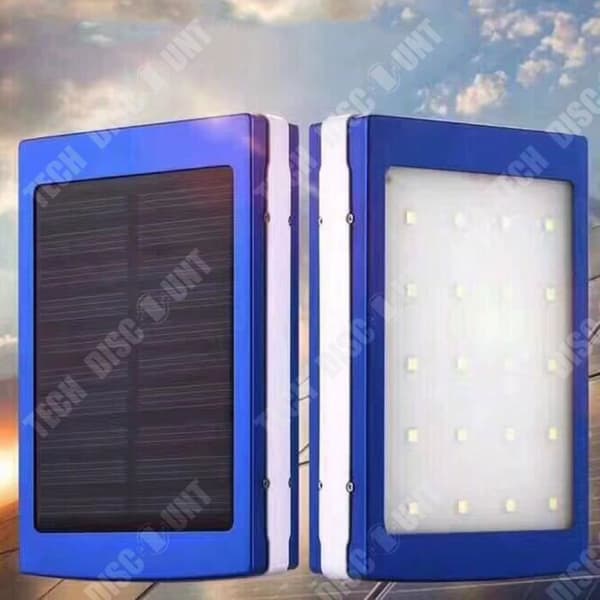 Solenergilager - TD® - 20000 mAh - Vattentålig - LED - Portabel