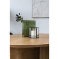 Miniatyrbillede 2 af 8: Stearinlys Holder, Orkan, 12x12x15 cm, Sort