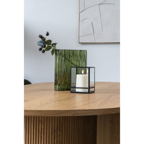 Stearinlys Holder, Orkan, 12x12x15 cm, Sort