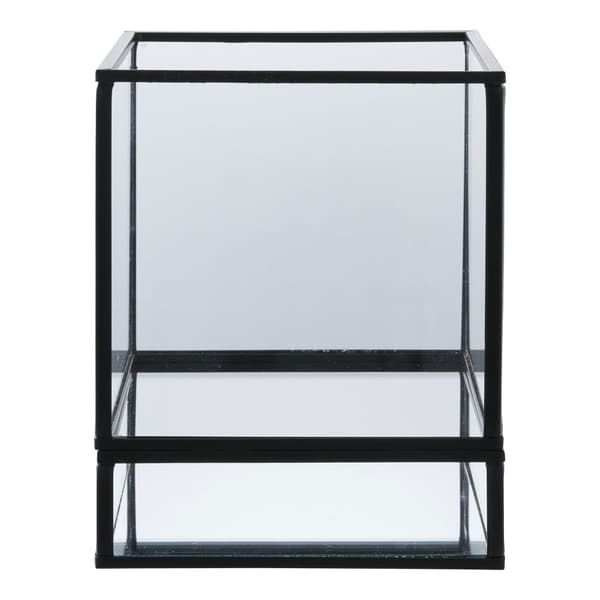 Stearinlys Holder, Orkan, 12x12x15 cm, Sort