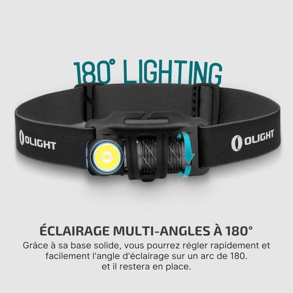 Huvudlampa - OLIGHT - Perun 2 - 1100 Lumen - Räckvidd 150m - Uppladdningsbar