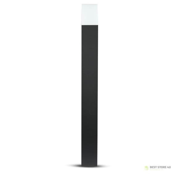 V-TAC GU10 Havepæl Firkantet Aluminium Sort 80x80x800mm IP54 VT-7615 3 års garanti