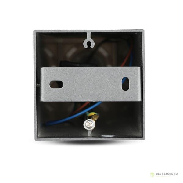 V-TAC GU10 Havepæl Firkantet Aluminium Sort 80x80x800mm IP54 VT-7615 3 års garanti