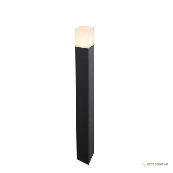 V-TAC GU10 Havepæl Firkantet Aluminium Sort 80x80x800mm IP54 VT-7615 3 års garanti