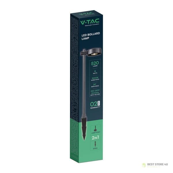 Have LED pullertlampe V-TAC 2-funktioner 6W IP65 100cm Sort VT-11107-B 3000K 520lm