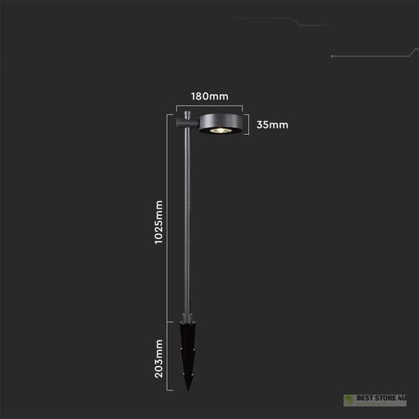 Have LED pullertlampe V-TAC 2-funktioner 6W IP65 100cm Sort VT-11107-B 3000K 520lm