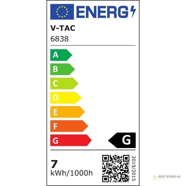 Have LED pullertlampe V-TAC 2-funktioner 6W IP65 100cm Sort VT-11107-B 3000K 520lm