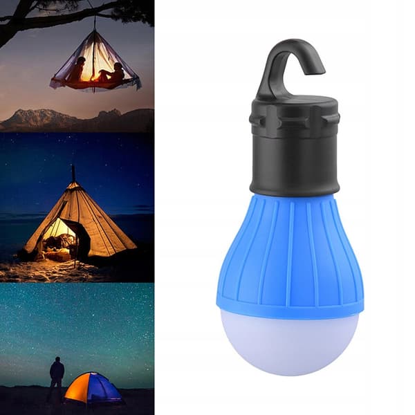 LED TURIST CAMPING LAMPE TIL TELT BIVOUAK MED KROG BATTERISÆT