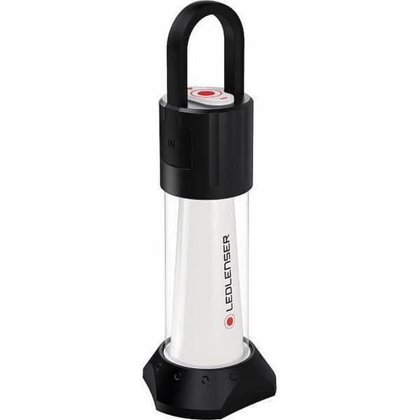 Uppladdningsbar lampa - Ledlenser - ML6 - Svart/vit - Kraftfull belysning - USB-laddning Svart, Vit