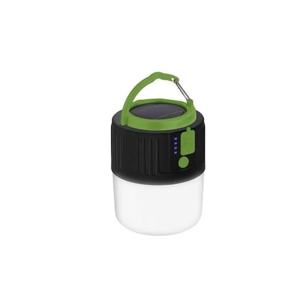 Campinglamp - GENERISK - Solenergi med powerbank 2400 mAh - 600 lumen - 5 belysningslägen