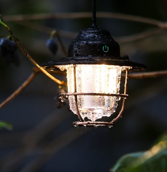 Ulkovalaistus Retkeilylamppu USB Ladattava Vintage Horse Lamp Retkeilylamppu Ympäristön valo Teltta LED-retkeilylamppu