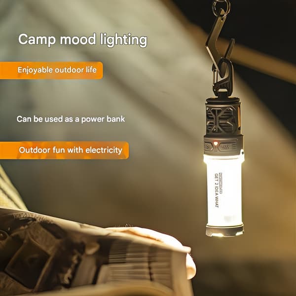 Campinglampa elektrisk myggspiral vattentät belysning multifunktionell bärbar konsol tält myggavvisande hängande lampa