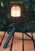 Miniatyrbild 5 av 5: Multifunktionell campinglampa utomhus tält varmt ljus nödläge typ c uppladdningsbart batteri modell campinglampa