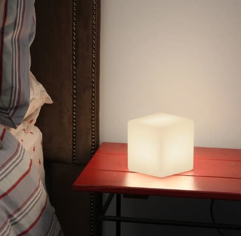 LED-lampor Ambient Square Bordslampa Utomhus USB Uppladdningsbara nattlampor