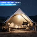 Miniatyrbillede 2 af 9: OBOSOE Foldbar Campinglanterne - 4000LM Genopladelig Nødbelysning | 6 lystilstande, IPX4 vandafvisende | Til vandreture, nødsituationer og storme