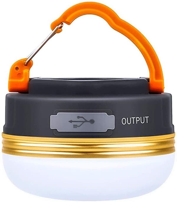 OBOSOE genopladelig LED campinglanterne – 300LM, 3 lystilstande og powerbank | Magnetisk beslag, IPX4 vandafvisende | Til camping