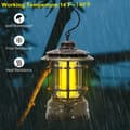 Miniatyrbild 2 av 6: OBOSOE Laddbara Campinglyktor (2-pack) – Retro-stil LED-lampa med Steglös Dimmring | Vattentålig, Portabel & Hängbar | För Camping, Tält & Nödfall