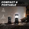 Miniatyrbild 6 av 6: OBOSOE Solcellsdriven Campinglykta – Vikbar LED-lampa med USB-laddning | Hängbar Nödbelysning för Camping, Stormar & Strömavbrott