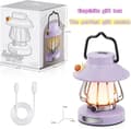 Miniatyrbillede 4 af 8: OBOSOE campinglampe – genopladelig børnelampe i snegleform | Bærbar LED-lanterne til indendørs og udendørs | Sjov gave til småbørn