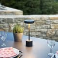 Miniatyrbillede 3 af 5: Trådløs bordlampe - LUMISKY - ROBY - Touch i aluminium - Mørkegrå - LED