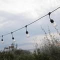 Miniatyrbillede 4 af 5: Solcellelampe guirlande - LUMISKY - MAFY SOLAR - 6,50 m - 10 vintage glødelamper - varm hvid LED