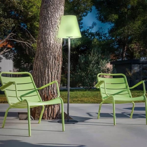 Trådlös golvlampa - LUMISKY - STANDY - H150 cm - Metallfot - Dimbar flerfärgad LED