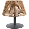 Miniatyrbild 1 av 6: Sladdlös bordslampa - LUMISKY - STANDY MINI RAFFY - H22 cm - Naturlig raffia - Varmvit och vit LED