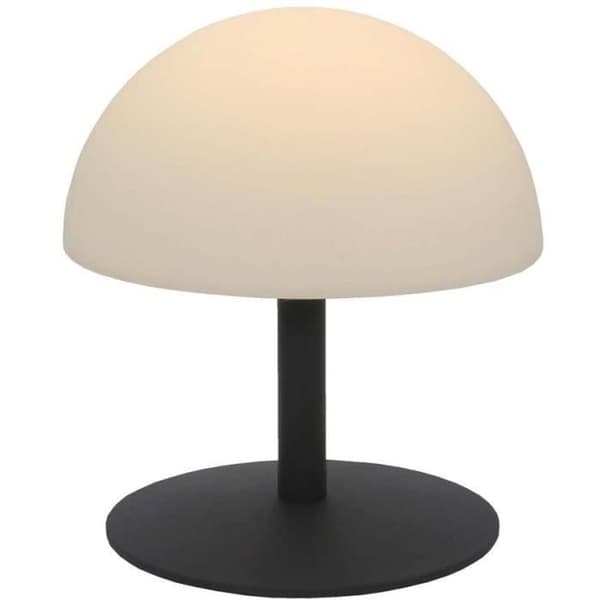Sladdlös bordslampa - LUMISKY - NEPTUNE ROCK - H20 cm - Stålfot - Grå - Varmvit och vit LED