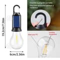 Miniatyrbild 2 av 4: INN Solcellslampa 4PCS 5w 3lägen solcellslampa laddningsbar lampa camping laddningsbar lampa campinglykta för fiske camping