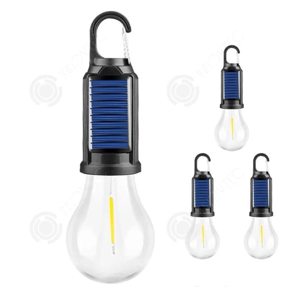 INN Solcellslampa 4PCS 5w 3lägen solcellslampa laddningsbar lampa camping laddningsbar lampa campinglykta för fiske camping