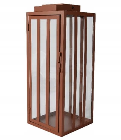 Dekorativ metalllykta 18x18x45cm Elegant lykta