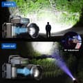 Miniatyrbild 3 av 5: Moorle Uppladdningsbar LED pannlampa – 18000 lumen, zoombar med rörelsesensor, perfekt för camping & arbete