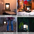 Pikkukuva 5 / 7: OBOSOE aurinkoenergialla toimiva retkeilylyhty ulkona, himmennettävä LED-lamppu, USB-lataus, vedenpitävä riippulyhty
