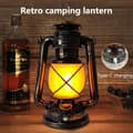 Miniatyrbillede 6 af 9: OBOSOE USB Genopladelig Campinglampe Lanterne / Teltlampe - Campinglampe - Retro LED, 3 lystilstande, Hængende Udendørs Lanterne