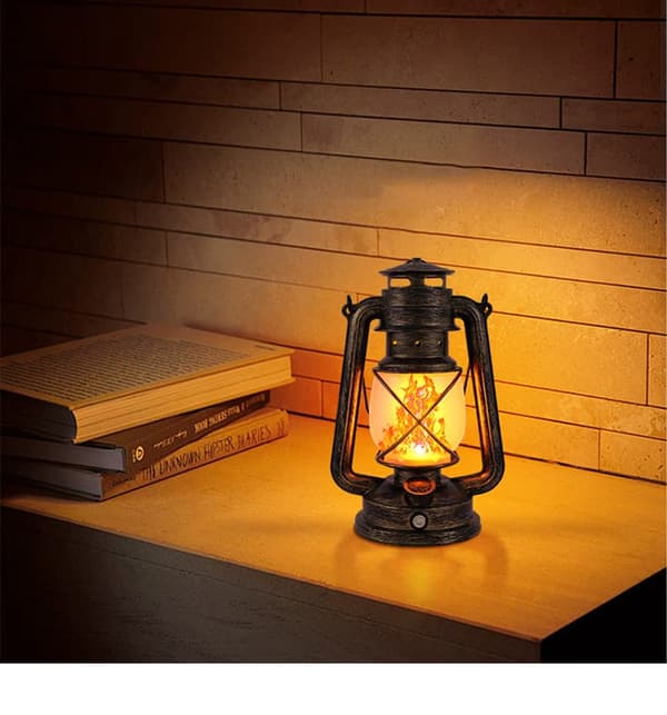 OBOSOE USB Genopladelig Campinglampe Lanterne / Teltlampe - Campinglampe - Retro LED, 3 lystilstande, Hængende Udendørs Lanterne