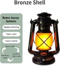 Miniatyrbillede 2 af 9: OBOSOE USB Genopladelig Campinglampe Lanterne / Teltlampe - Campinglampe - Retro LED, 3 lystilstande, Hængende Udendørs Lanterne