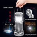 Miniatyrbillede 4 af 11: OBOSOE Solcelledrevet Campinglampe med Ventilator & Bluetooth – Bærbar Teltlampe med USB-opladning