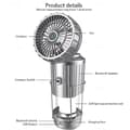 Miniatyrbillede 10 af 11: OBOSOE Solcelledrevet Campinglampe med Ventilator & Bluetooth – Bærbar Teltlampe med USB-opladning