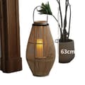 Miniatyrbillede 1 af 2: Bambuslanterne, 30 cm bredde, 63 cm højde, klassisk/post-moderne stil,B-Batteri lys-M