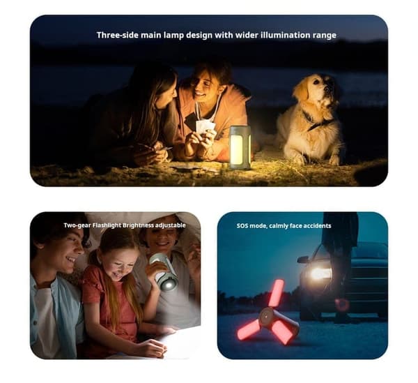 Bomclap Campinglampe Lanterne / Teltlampe - Lampe til campingpladsen
