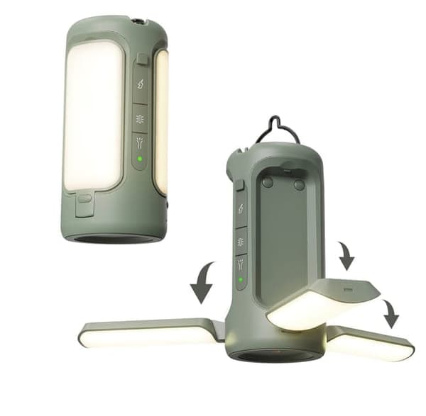 Bomclap Campinglampe Lanterne / Teltlampe - Lampe til campingpladsen Grøn S1